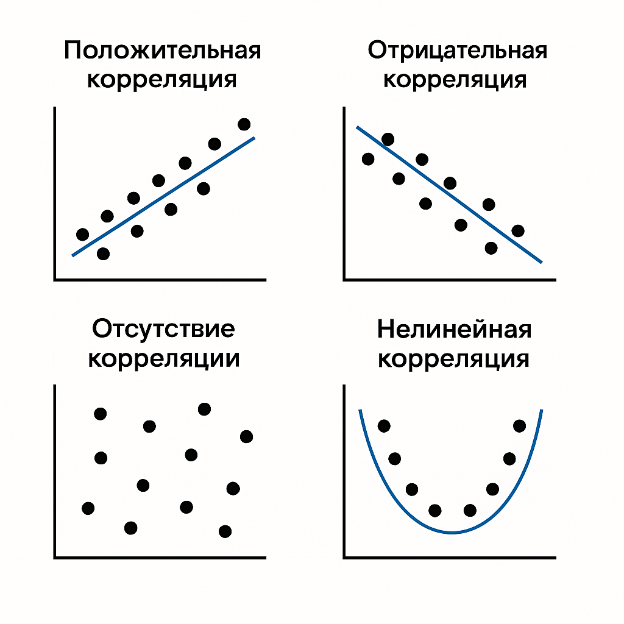 Виды корреляции