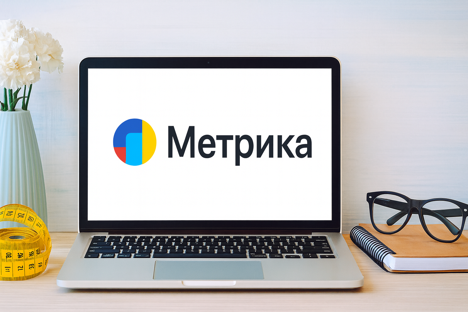 Надпись на экране - МЕТРИКА